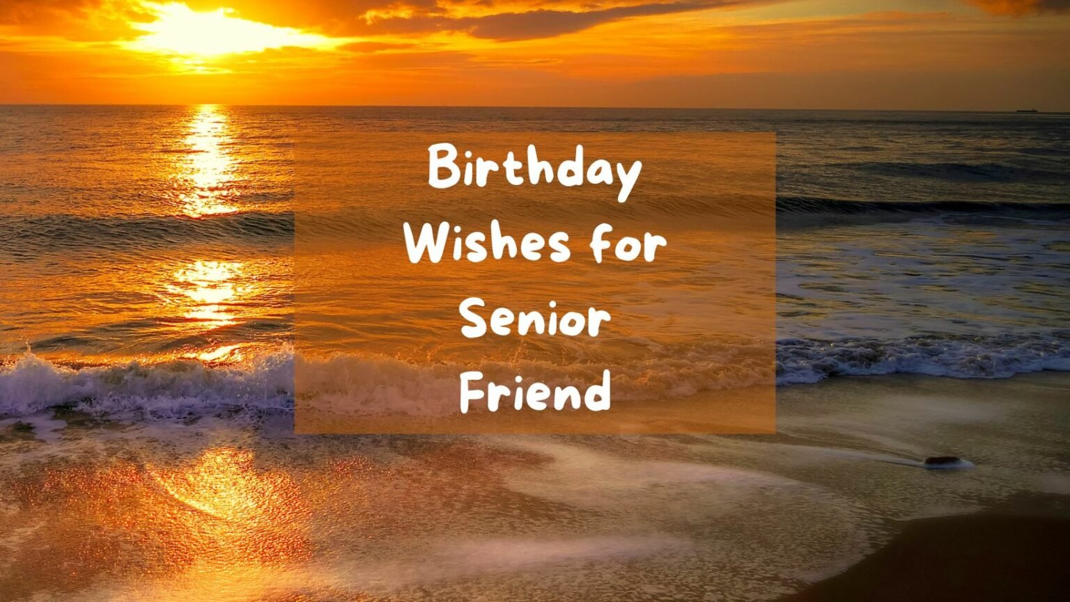 Birthday Wishes For Senior Family Member